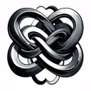 infinity symbol tattoo design idea