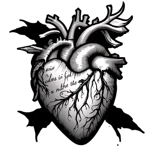 John 3 16 Bible verse black heart in the middle forearm  tattoo design idea