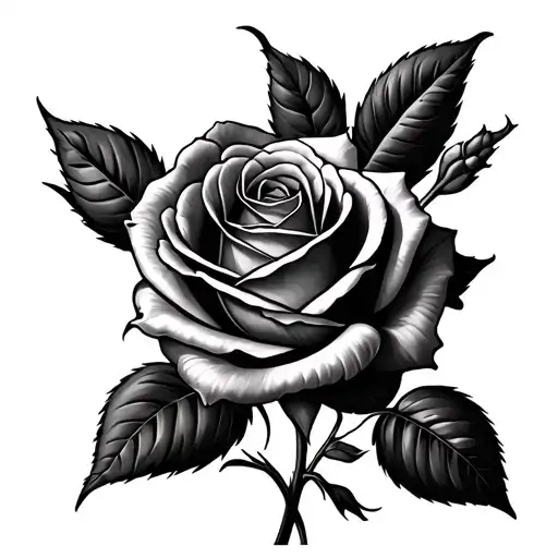 2 roses tattoo design idea