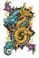 pisces aries gemini subtle representation tattoo design idea