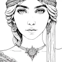Goddess Athena And Dadsa tattoo design idea
