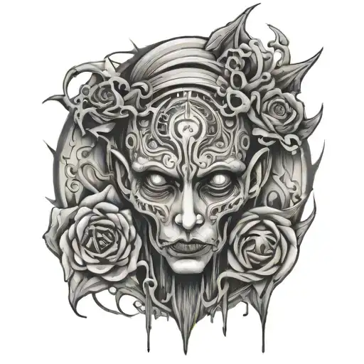 schizophrenia tattoo design idea