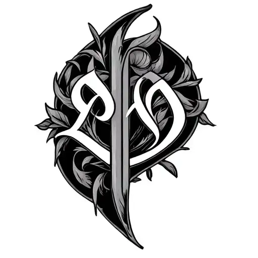 Two Word Ambigram Generator tattoo design idea