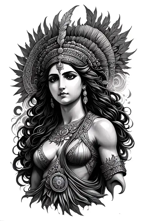 goddess hera tattoo design idea