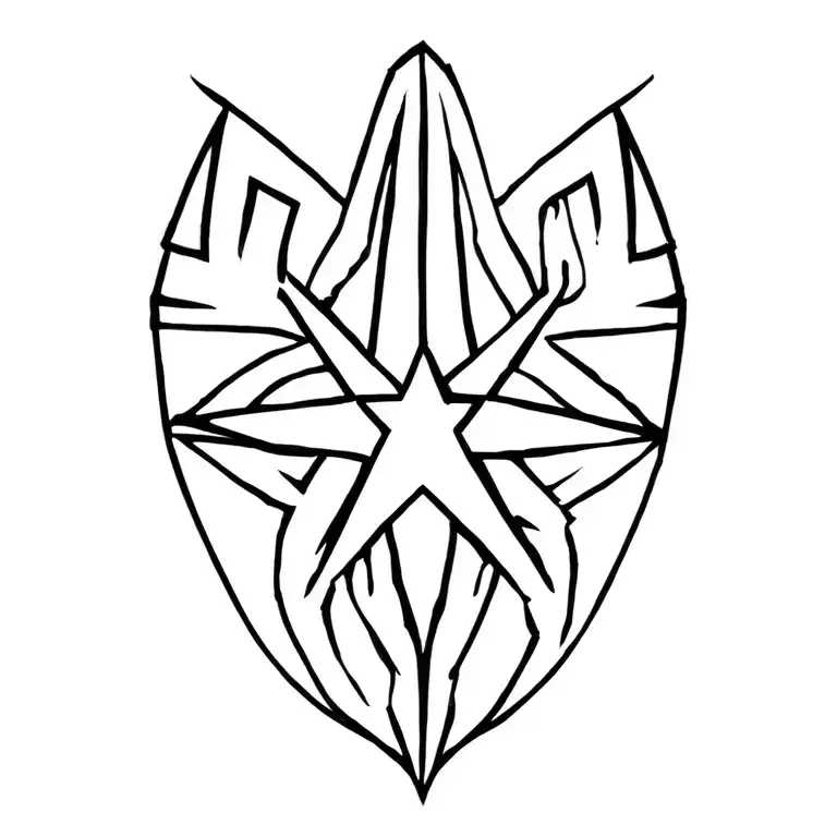 leo star sign tattoo design idea