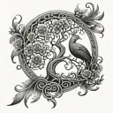 tree of life phoenix tattoo design idea