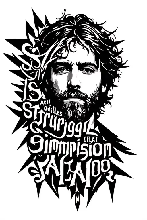 Sturgill Simpson lyrics incorporated tattoo design idea