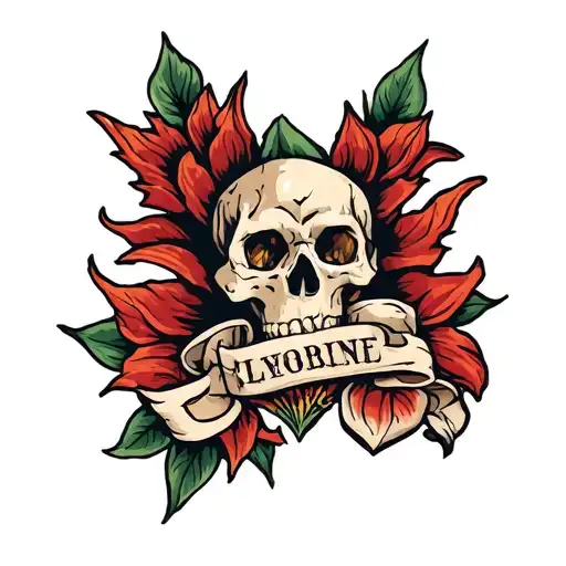 flatline tattoo design idea