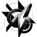 3 interlocking triangles with circles at each point tattoo design idea