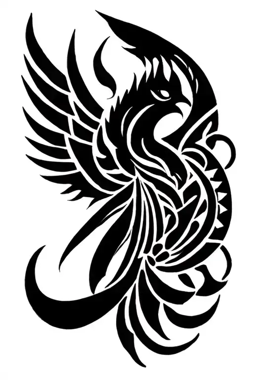 Phoenix + Mara tattoo design idea
