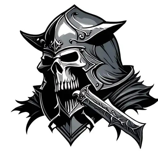 Black Templar tattoo design idea