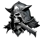 Black Templar tattoo design idea