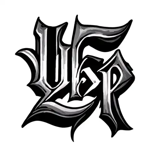 "UYP2R" Roman Numeral 5 tattoo design idea