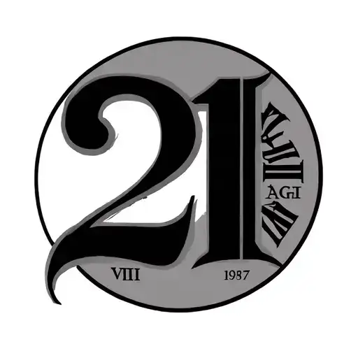 2nd August 1997 in Roman numerals viii・mxiii tattoo design idea
