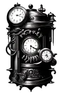 Time Machine tattoo design idea