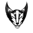 Wolverine animal head tattoo design idea