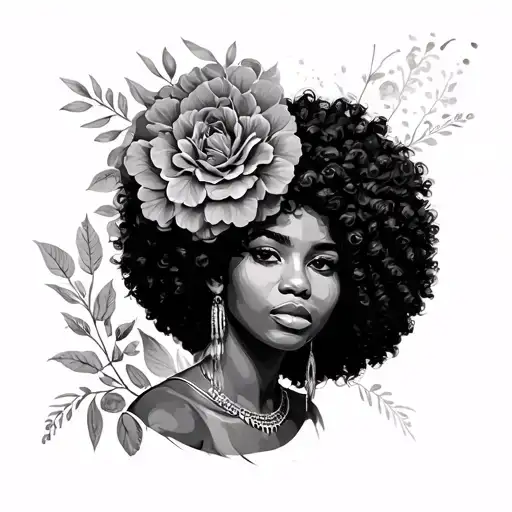 Afrocentric tattoo design idea