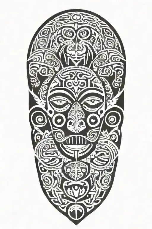 Maori style representing family, personal accomplishment, success, perseverance tattoo design idea