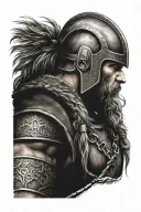 viking warrior tattoo design idea