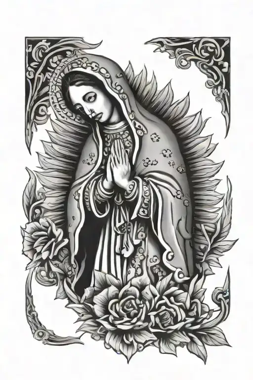 Virgin of Guadalupe tattoo design idea