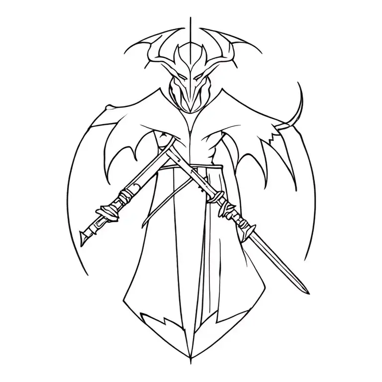 God's Devil Diabus Soldier tattoo design idea