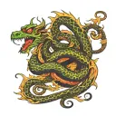 snake, monkey, dragon tattoo design idea