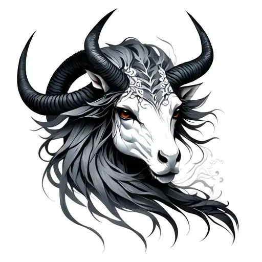 Capricorn Aires japanese tattoo tattoo design idea