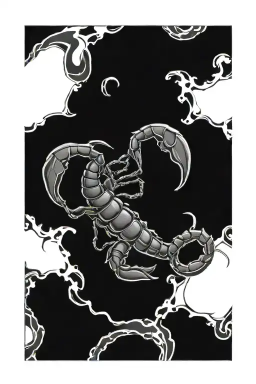 Scorpion & Names Pepsi Maggie tattoo design idea