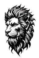 Hercules wearing lion head tattoo design idea