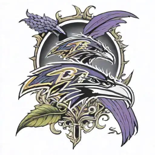 baltimore ravens tattoo design idea