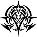 aatrox symbol formed tattoo design idea