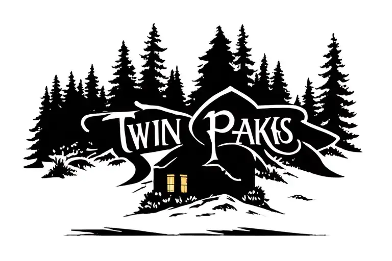 Twin Peaks tattoo design idea