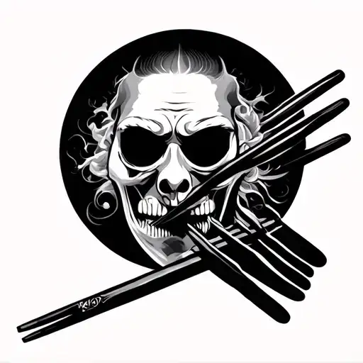 Chopsticks tattoo design idea