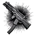 Ak47 tattoo design idea