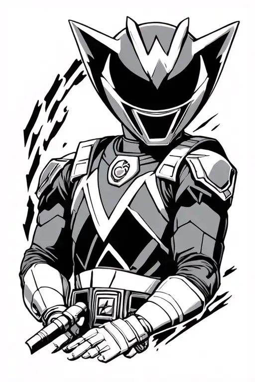 power rangers tattoo design idea