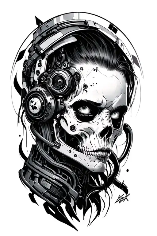 cyberpunk 2077 Cyberware implants tattoo design idea