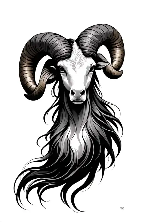 aries and virgo zodiac sign tattoo design idea