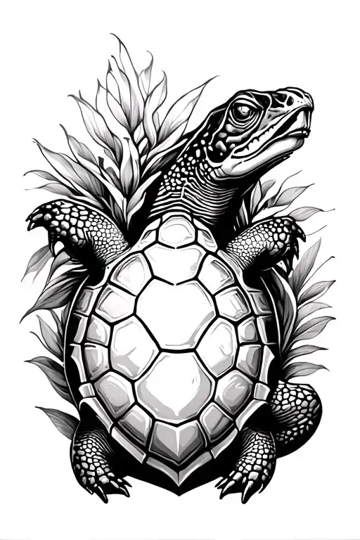 life anger growth change nature turtle tattoo design idea