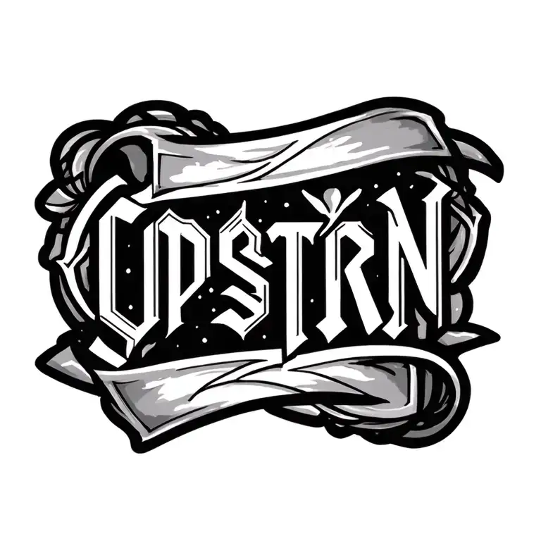 Lettering tattoo, CPSTRN tattoo design idea
