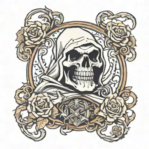 Reaper death seal tattoo design idea