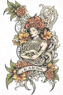 karma tattoo design idea