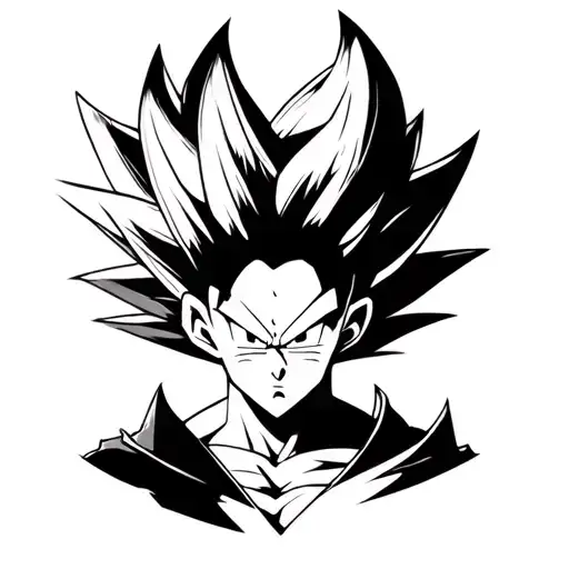 Saiyan tattoo design idea