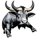Carabao tattoo design idea