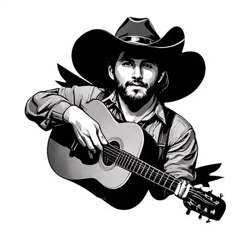 Country Music tattoo design idea