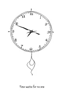 time waits for no one tattoo design idea