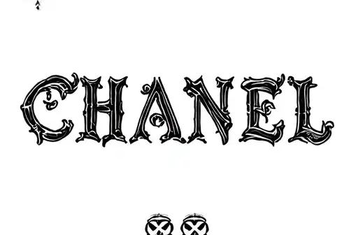 "Chanel" tattoo design idea