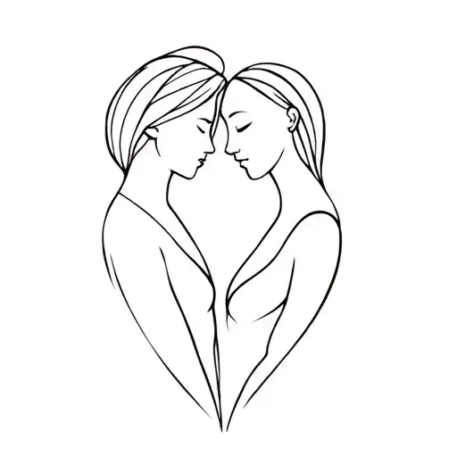 daughter and mother-in-law tattoo design idea