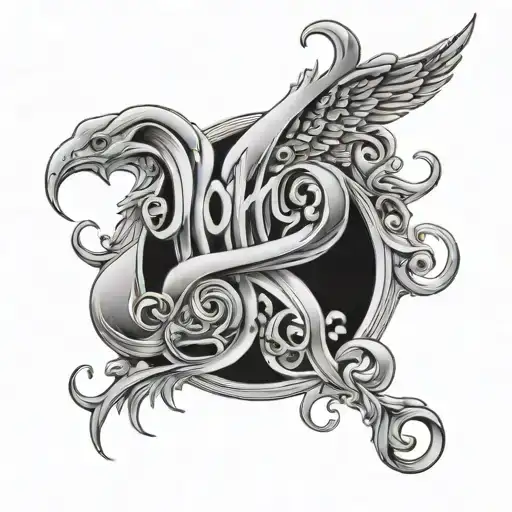 name john tattoo design idea