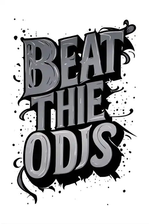"Beat the odds" Risktaker tattoo design idea