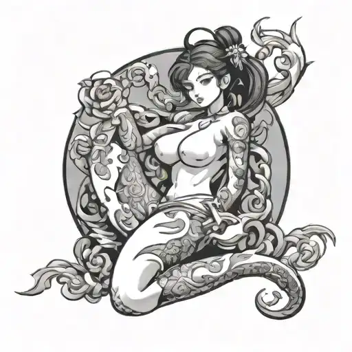 Hentai tattoo design idea